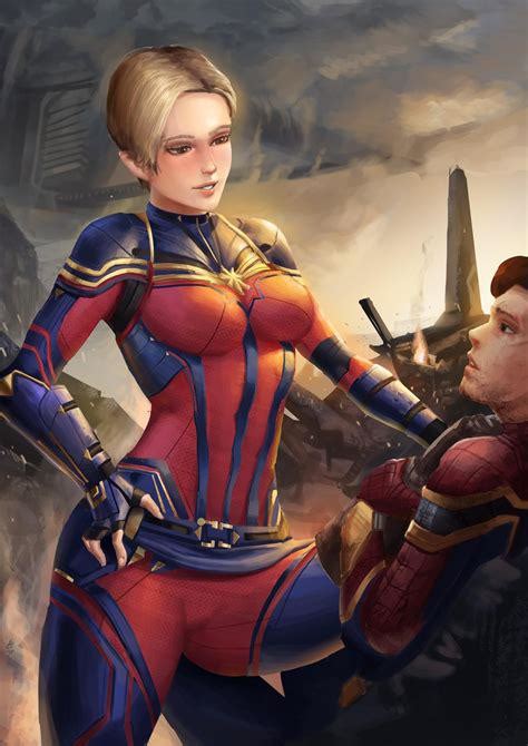 captain marvel porn|Spider Man And Captain Marvel Porn Videos 